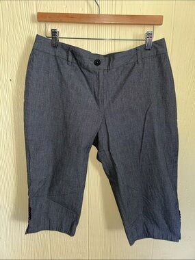 Gray Cropped Dress Pants